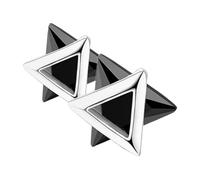 Homoyoyo 2pièces Boucles Oreilles Triangulaires Pour Femmes Clous Géométriques Avec Zircon Bijoux De Festival Décoratifs Et Élégants