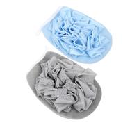 Homoyoyo 2pièces Boule de Bain Serviette de Douche Éponge Corporelle Lingette de Bain Éponge à Shampoing Lot