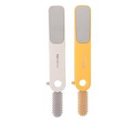 Homoyoyo 2pièces Brosse Exfoliante la Douche Râpe pour Éliminer les Peaux Mortes Gommage des Lot de Outils de Pédicure