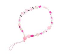 Homoyoyo 2pièces Cordon pour Téléphone Portable à Motif Cœur et Amour Lot Fixation pour Coque de Téléphone Décoratif et Pratique