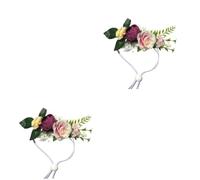 Homoyoyo 2pièces Couronne pour Animaux De Compagnie Bandeau pour Chiens Et Accessoire De Mariage Élégant pour Chiots Modèle a