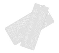 Homoyoyo 2Pièces Gabarit de Quilting Plastique Outils de Couture DIY Modèle de Patchwork pour Découpe et Création de Motifs