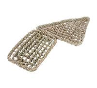 Homoyoyo 2pièces Hamac pour Lézards Et Geckos Tapis Tissé pour Animaux Nid pour Lézards Lot de Motif Et Algues Marron