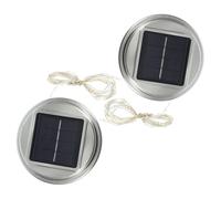 Homoyoyo 2pièces Lampe Solaire De Remplacement Avec Panneau Énergétique Pour Décoration Extérieure Couvercle De Lanterne Solaire Étanche Pour Jardin Et Terrasse