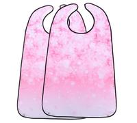 Homoyoyo 2pièces Lot De Bavoirs Imperméables Pour Adultes Protection Des Vêtements Bavoirs Ramasse-miettes Pour Femmes Âgées