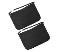 Homoyoyo 2pièces Lot De Tabliers De Coiffure Avec Ceinture Réglable Et Poches Pour Ciseaux Et Peignes Noir