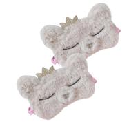 Homoyoyo 2pièces Masque de Sommeil pour Filles Léger et Confortable Lot de Masques pour Dormir avec Eye Mask Design Mignon