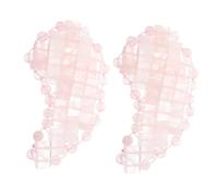 Homoyoyo 2pièces Masque Pour Yeux Jade Naturel Forme Lune Rafraîchissant Et Relaxant Cache-yeux Décoratif Unisexe Soulage Fatigue Oculaire Et Favorise Sommeil Pour Détente Et Soins Du