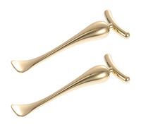 Homoyoyo 2pièces Massage Des Yeux Bâtons Alliage De Zinc Double Usage Pour Crème Et Émulsion Outil Soin Visage Femmes Cadeau Pratique Anti-poches Et Rides Lot