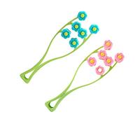 Homoyoyo 2pièces Masseur Visage à Fleur Créatif Outil De Massage Portable Pour Affiner Le Visage Raffermir La Peau Et Réduire Le Double Menton Design Ergonomique Pour Auto-massage Du Cou