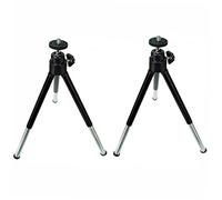 Homoyoyo 2pièces Mini Trépied Télescopique pour Smartphone Support De Photographie De Bureau Compact pour Caméra Numérique Noir