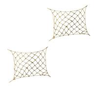 Homoyoyo 2pièces Parrot Climbing Net Swing Toy for Small Birds and Pets with Hooks for Parrots Hamsters and More