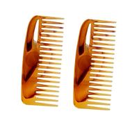 Homoyoyo 2pièces Peigne à Cheveux Rétro avec Dents Larges Lot pour Coiffure Outil de Style pour Homme et Femme Insert pour Cheveux
