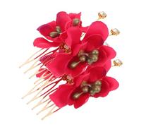 Homoyoyo 2pièces Peignes de Mariage avec Fleurs Artificielles Roses Accessoires Floraux pour Coiffure de Mariée et Demoiselles Honneur