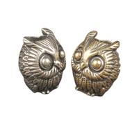 Homoyoyo 2pièces Perles Espacement Hibou Laiton pour Bracelets Pendentifs et Loisirs Créatifs Breloques Hibou à Gros Vrac Fournitures pour Colliers et Bracelets DIY