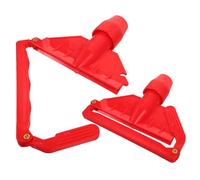 Homoyoyo 2pièces Pinces De Serrage pour Balai à Franges Support De Remplacement pour Tête De Balai Pinces Plastique Poignée De Préhension pour Nettoyage De Sols