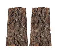 Homoyoyo 2pièces Plateforme Rocheuse pour Tortues et Reptiles Cachette Écorce de Liège Support Escalade pour Terrarium Décoration Naturelle pour Aquarium Fond pour Habitat de Caméléons et L