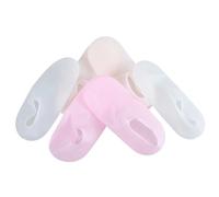 Homoyoyo 3 Couvre Silicone Hydratants de Chaussettes pour Soins des Parfaites pour Pédicure et Spa Blanc Rose Chair