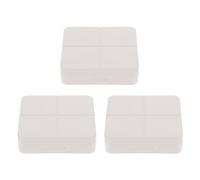 Homoyoyo 3 Ensembles Boîte de Voyage pour Lentilles de Contact avec Miroir de Étuis Portables Blanc et Durable pour Utilisation Intérieure et Extérieure