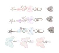 Homoyoyo 3 Ensembles Type-c Dust Plug Charm with Butterfly Pendant USB C Charging Port Anti-Dust Plug for Smartphones E-Readers Type C Devices Portable Dustproof Phone Protector