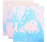 Homoyoyo 3 feuilles Autocollants Lettres Métalliques Décalcomanies Vinyle Autocollantes Étanches Décor Boîte Aux Lettres Multi-usages sans Trace pour Surfaces Lisses