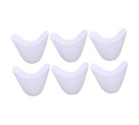 Homoyoyo 3 Paires de Capuchons Orteils en Gel de Silicone Blanc Protection Orteil Soulagement Peau Douce pour Danse Ballet