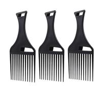 Homoyoyo 3 Pièces Accessoire Démêlant Pour Perruque Peigne Afro Avec Dents Larges Lot Pour Cheveux Bouclés Naturels