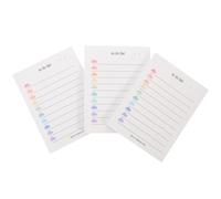 Homoyoyo 3 Pièces Bloc-notes Multifonction en Papier Lisse pour Garçon et Filles et Adolescents, Tablette Pratique pour Écrire et Organiser les Tâches Quotidiennes