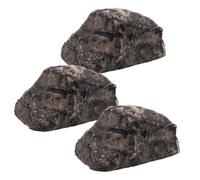 Homoyoyo 3 Pièces Boîte à Clés en Pierre De Plein Air Clé Cachée Rock Extérieur Faux Rocher pour Magasin Lieux Se Cache Cacheur Ton Réaliste Simulé Rock pour Cacher La Clé Caillou