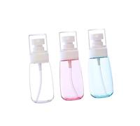 Homoyoyo 3 pièces Bouteille Spray Réutilisable Flacons Transparent Portable et Rechargeable pour Maquillage et Soins Peau Transparent Rose