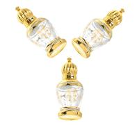 Homoyoyo 3 pièces Bouteilles roulettes Rechargeables pour Huiles Essentielles Flacons Verre Vintage Compacts avec Bille Roulante pour Application Précise Lot pour Parfums et Voyages