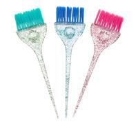 Homoyoyo 3 pièces Brosse de Teinture Cheveux Professionnelle Poils Ultra-fins pour Application Précise Outil Coiffure pour Salon et Usage DIY Accessoire Capillaire Mixte Couleur Aléatoire