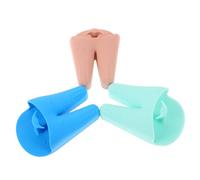 Homoyoyo 3 Pièces Brosse Visage Silicone Exfoliant Manuel Doux avec Poils Souples Forme Lapin Mignonne pour Nettoyage Profond et Massage Visage Soins Peau Femme