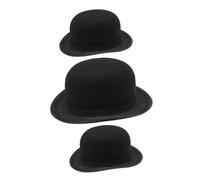 Homoyoyo 3 Pièces Chapeaux Magicien pour Homme et Garçon Fille Chapeau Haut de Forme et Confortable pour Fête Cosplay et Halloween