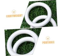 Homoyoyo 3 Pièces décoration de bague couronne de mousse anneaux de couronne en polystyrène de plein air haut anneau en mousse de polystyrène modèles de de fête -dragon blanche