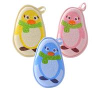 Homoyoyo 3 pièces Gants de Bain Garçon Fille Exfoliants Pratiques Serviettes de Bain pour Nourrissons Riches Mousse et Portables pour Voyage