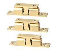 Homoyoyo 3 pièces Loquet pour Porte Armoire Massif Verrou à Ressort avec Double Bille Fermeture Sécurisée pour Placard et Meuble