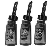 Homoyoyo 3 pièces Lot de Flacons Vides pour Gel Coiffant avec Peigne Intégré Applicateur Pratique pour Coiffure Homme Bouteille Rechargeable Plastique Légère et Facile à Transporter