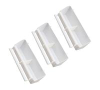 Homoyoyo 3 Pièces Mangeoire Oiseau avec Double Compartiment et Support Bol Alimentaire Plastique pour Perroquets Pigeons Perruches et Petits Oiseaux Cage