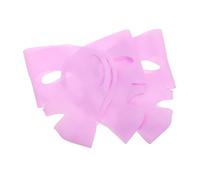 Homoyoyo 3 Pièces Masque Visage Silicone Réutilisable avec Crochets Doreille pour Soins Quotidiens Masque Beauté et Hydratant Améliore Élasticité et Absorption Lot de Violettes