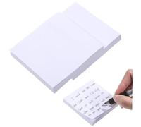 Homoyoyo 3 Pièces Notes Autocollantes Carrées Adhésives Blocs Notes Autocollants Portables Accessoires Bureau pour Étudiants et Blancs Faciles à Écrire Adhésif Puissant et Réutilisable