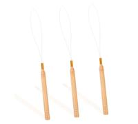 Homoyoyo 3 pièces Outil de Perçage de Perles avec Manche Accessoire DIY pour Couture et Fabrication de Bijoux Facilitant Filage Tissage des Fils