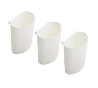 Homoyoyo 3 Pièces Panier Suspendu de Rangement en PP, Blanc Compact | Collecte des Déchets, Organisation du Chariot, Structure Simple, Format Gain de Place, Usage Maison