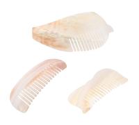Homoyoyo 3 Pièces Peigne de Poche Naturel Petit Peigne Large à Dents Larges Démêlant pour Cheveux Épais Bouclés et Ondulés Accessoire de Voyage et Décoratif et Filles