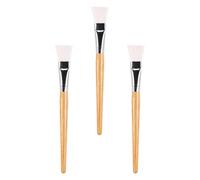 Homoyoyo 3 pièces Pinceaux Applicateurs Masque Visage Fibres Résistants Haute Température pour Soins Boue et Accessoires Maquillage Visage