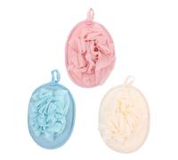 Homoyoyo 3 Pièces Serviettes de Bain avec de Gommage et Boule de Bain Douceur et Confort pour Nettoyage Exfoliant pour Maison Voyages