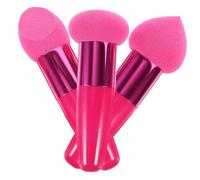 Homoyoyo 3 pièces Set de Pinceaux Éponge de Maquillage Fond de Teint Humide et Sec Correcteurs Pratiques pour Application Douce et Uniforme