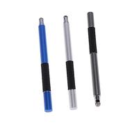 Homoyoyo 3 pièces Stylet Capacitif Multifonction Métallique avec Pointe Fine Rond pour Tablette Smartphone Stylo Tactile et Durable Gris Bleu Foncé