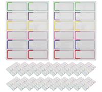 Homoyoyo 30 Feuilles Étiquettes Adhésives Étanches pour Bouteilles Autocollants Nominatifs Auto-laminés pour Bouteilles Bols et Fournitures Scolaires Résistants à Eau Usure