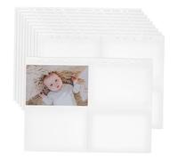Homoyoyo 30 Pièces Card Album Pocket Double Sided Sleeves For Ring Binder PP Trading Card Sleeve Pages For Photos And Postcards Top Loading Sheet Protectors Collectors